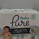 ampers Pure Protection Baby Diapers, Size 1 (8-14 lbs), 132 Count, Up to 100% Leakproof, Premium Plant-based Skin Protection, Hypoallergenic Soft Diapers