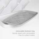 Ubbi Vertical Baby Bottle Drying Rack, Space Saving Countertop Drying Rack Baby Organizer, Gray