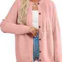 Dokotoo Cardigan Sweaters for Women 2026 Fall Outfits Long Sleeve Crochet Knit Sweaters (M)