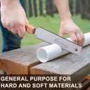 3 x Japanese Pull Saw, Hand Saw With Double Edges of 11/17 TPI, SK5 Flexible Blade Flush Cut Saw for Wood Cutting