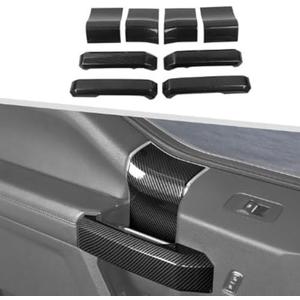 HOCSTONE for F150 Inner Door Handles Covers & Door Handle Panel Trim Carbon Fiber Black for Ford F150 2015 2016 2017 2018 2019 2020