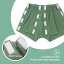 3 Pack Post Surgery Boxer Briefs for Men, Adaptive Incontinence Underwear, Tear Away Underpants for Patients (S)