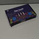 10 inch Orange Taper Candles for Home Decor, Set of 20 Unscented Dripless Candlesticks - 8 Hours Long Burning for Dinner, Wedding, Parties and Special Occasions