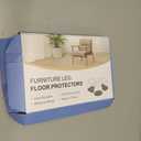 24 Pcs Chair Leg Floor Protectors for Hardwood Floors, Silicone Covers with Felt Pads, Furniture Leg Caps, Reduce Noise, Anti-Scratch, Fit (15/16" to 1-5/16")