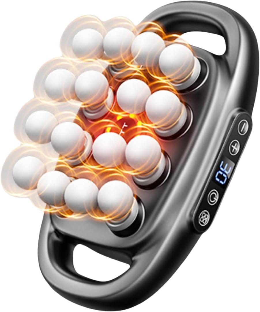 16-Head Massage Gun Set with 30 Levels & 3 Modes, Massage Gun Deep Tissue Neck Massager with 16 Heads, for Deep Tissue, Back, Shoulders, Legs