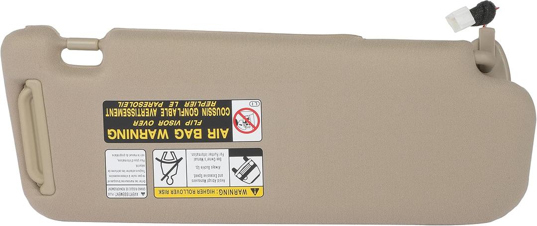 Windshield Sun Visor Left Driver Side 2005-2008 for Hyundai Sonata Beige Car Visor Extender with Sunroof with Mirror 852013K400QS