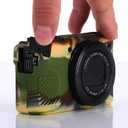 Yisau G7X / G7X Mark II Camera Silicone Case, Ultra Thin Lightweight Rubber Soft Silicone Case Bag Cover for Canon PowerShot G7X / G7X Mark II with Microfiber Cloth - ArmyGreen