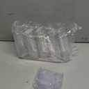 Zezzxu 50 Pack Mini Dessert Cups with Spoons, 2.2 oz Plastic Small Dessert Shotter Cups Slanted Appetizer Cups for Serving Mousse Pudding Triffle