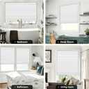 LazBlinds No Tools No Drill Cordless Cellular Shades, Blackout Light Blocking Honeycomb Shades for Home, Thermal Insulation Blinds for Windows, 26" W x 36" H, White