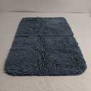 OLANLY Bathroom Rugs 36x24, Extra Soft Absorbent Chenille Bath Rugs, Rubber Backing Quick Dry, Machine Washable Bath Mats for Bathroom Floor, Tub and Shower, Home Decor Accessories, Airy Blue