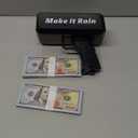 Money Gun Automatic Cash Toy Gun Make It Rain Money Shooter Gun for Parties,Club Events Christmas, Halloween, Birthday Parties, Weddings Fun Prop Money Gun for New Year Gift (Black)