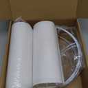 Lamp Shades Set of 2, Small Lamp Cover, White Drum Lampshades 8.7" Top x 8.7" Bottom x 7.9" High, Replacement Lamp Shades Natural Linen for Floor Lamps Table Lamps Chandelier Lamp, Assembly Required