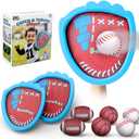 iPlay, iLearn Toddler Baseball Toy, Boy Toss Catching Ball Game Toy W/ 2 Gloves 6 Soft Balls, Sport Outdoor Yard Beach Play for Family Activities, Fun Birthday Gifts 3 4 5 6 7 8-12 Year Old Girl Kids, Large