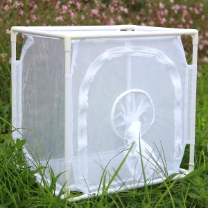 RESTCLOUD Monarch Butterfly Habitat Cage, Outdoor Insect Mesh Cage Terrarium 16" x 12" x 16"