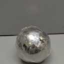 6 inch Diameter Gazing Ball,Silver Stainless Steel Polished Reflective Smooth Garden Sphere Globe Mirror,Colorful and Shiny Addition to Any Garden or Home