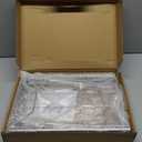 Pull Out Trash Can for Kitchen Cabinets, 35 Qt Under Sink Garbage Bin with Full Extension Slides, Fits 13" W x 18" D Opening Cabinets, Heavy-Duty Steel Organizer, Silvery (Trash Can Not Included)