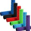 Suwimut 12 Pieces Bike Handlebar Grips, Kids Non Slip Rubber Bicycle Handle Grips, Replacement Bike Grips for Scooter, Beach Cruiser, Mountain Bikes, Foldable Bikes
