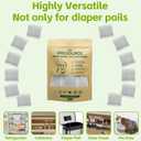 12 Pack Diaper Pail Carbon Refill FiltersPremium Charcoal Odor Absorbers Deodorizer for Playtex Diaper Genie Complete and Expressions Pail Ultimate Odor Control for Baby Nursery & More
