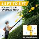 Electric Pruning Shears Compatible with DeWalt 20V Max Battery, Cordless Garden Shears with Telescopic Pole, 30mm Cutting Diameter Pole Pruner Garden Tool(Battery Not Included)