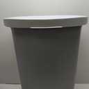 Glad Trash Can | Plastic Kitchen Waste Bin with Odor Protection of Lid | Hands Free with Step On Foot Pedal and Garbage Bag Rings, 13 Gallon, Grey