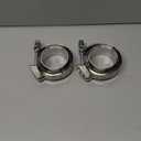 2 X 2.5" Quick Release V-Band Clamp with Male Female Flanges 304 Stainless Steel for Turbo Downpipes (2.5 inch, 2 Pack)