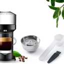 BENFUCHEN Stainless Steel Reusable Coffee Capsule ONLY For Vertuo Next Coffee Machine, Metal Reusable Coffee Pod MUST Use With ORIGINAL 230ML Vertuo Pod Shell, ONLY Fits Vertuo Next, 1 Capsule