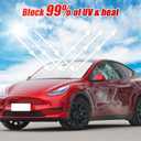 Foldable Windshield Sunshade Compatible with Tesla Model 3 Model Y