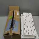 SOLEJAZZ Slim Rolling Storage Cart with Wheels 4 Tier Skinny Bathroom Storage Organizer Narrow Shelf Unit Thin Laundry Room Utility Cart for Bedside Kitchen Office Next to Fridge Small Places, White