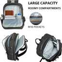 KROSER Laptop Backpack Large Computer Backpack Fits up to 17.3 Inch Laptop with USB Charging Port Water-Repellent Travel Backpack Casual Daypack for Business/College/Women/Men-Charcoal Black