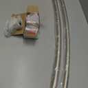 Curved Shower Curtain Rod For Bathroom 38-72 Inches, Adjustable Length, Curved Shower Rod, 0.9MM thickness, Round Shower Curtain Rods, Rotate Bracket For Large Shower Space, Need Drilling, Nickle (Brush Nickel)