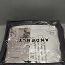 Andency White Full Size Comforter Set (79x90Inch), 3 Pieces Cute Soft Pinch Pleat Bedding Comforters & Sets, All Season Lightweight Fluffy Down Alternative Western Bed Set for Women Men Girls