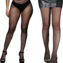 Black Tights for Women,2 Pairs Resistant Pantyhose Stockings,Sheer High Waist Tights for Halloween,Party,Sexy Outfit