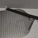 14" Perforated Pizza Peel, 14" x 16" Lightweight Aluminum Pizza Turning Peel, Commercial Pizza Paddle, 34 Inch Overall