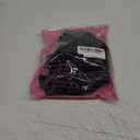 Kaei&Shi Floral Embroidered, Underwire, G-String, Garter Belt, 4 Pieces Lingerie (12, Black)