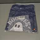 OCURHU Halloween Shirt for Women Funny Ghost Costume Tshirts Halloween Short Sleeve Graphic Tee Tops Size 2XL, Blue 