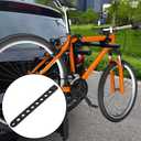 12 Pieces Rubber Bike Rack Straps, Bicycle Wheel Strap Replacement, Bike Cradle Carrier Wheel Stabilizer Strap with Holes for Outdoor Activities Car Rack, Cradle Tie Down