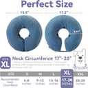 Inflatable Dog Cone Collar - Dog Neck Donut Cone Collar Alternative After Surgery - Soft Cone for Large Medium Small Dogs Cats - Alternative Recovery E Collar (Blue, XL) (Blue, XL)