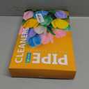 600 Pcs Pipe Cleaners Craft for Flowers, Pastel Chenille Stems for DIY Art Projects Creative Gift(6 Colors), Bulk Fuzzy Pipe Cleaner Flower Kit, Ideals for Party Decor (Blue Flower)