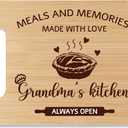 Grandma Bamboo Cutting Board Gifts, Kitchen Gifts For Grandma's, Home Kitchen Decor, Bamboo Cutting Board With Warm Words, Mother's Day Birthday Gifts For Grandma From Grandson Granddaughter -A36