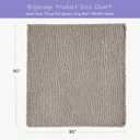 Bigacogo Chunky Knit Throw Blanket for Couch, 80x90 inches, 100% Hand Knitted with Thick Jumbo Chenille Yarn, Cozy Soft Large Rope Knot Cable Crochet Blankets for Sofa Bed Living Room, Taupe, 80"x90" (For Queen/King Bed