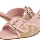 Guess Women's DISTA Heeled Sandal (Pink, XS)