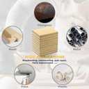 S SATC 1/4 Sheet Sandpaper 100PCS 40 Grit Aluminum Oxide Hook and Loop Sandpaper 5.5" x 4.5" for Palm Sander Wood Metal Plastic