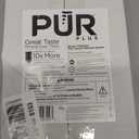 PUR Plus Vertical Faucet-Mount Water Filtration System, Lead-Reducing Filter, Easy Installation, 100-Gallon Capacity, Compatible with External Aerators, Grey