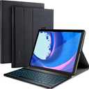 Qoosea for Galaxy Tab A7 Lite Case with Keyboard Protective Cover Case with Screen Protector Detachable Bluetooth Keyboard for Galaxy Tab A7 Lite 8.7inch (Black)