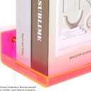 Floating Shelves for Wall Acrylic Wall Shelves for Bedroom Bathroom Living Room Kitchen 16.5X5.5'', Pack of 2, Neon Pink