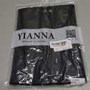 YIANNA Waist Trainer for Women Latex Underbust Tummy Control Waist Cincher Corset Hourglass Body Shaper Zipper and Hooks (Black, M)