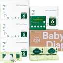 PurComfy Baby Diapers and Wipes Kit, Size 6, Baby Wipes, Baby Dry Wipes