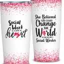 Social Worker Gifts for Women, Appreciation Gifts for Social Worker, Female Social Worker Gifts for Office, Social Worker for Your Coworker, Gifts for Social Work Week 20 oz Tumbler