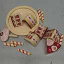 Tender Leaf Toys - Chocolate Birthday Cake - Pretend Play Food Toy with Candles and Plate, Birthday Party Decoration or Gift for Kids - Develops Social Skills and Imaginative Play for Kids - Age 3+