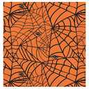 Halloween Spider And Webs Bed Sheet Size 195-230 CM